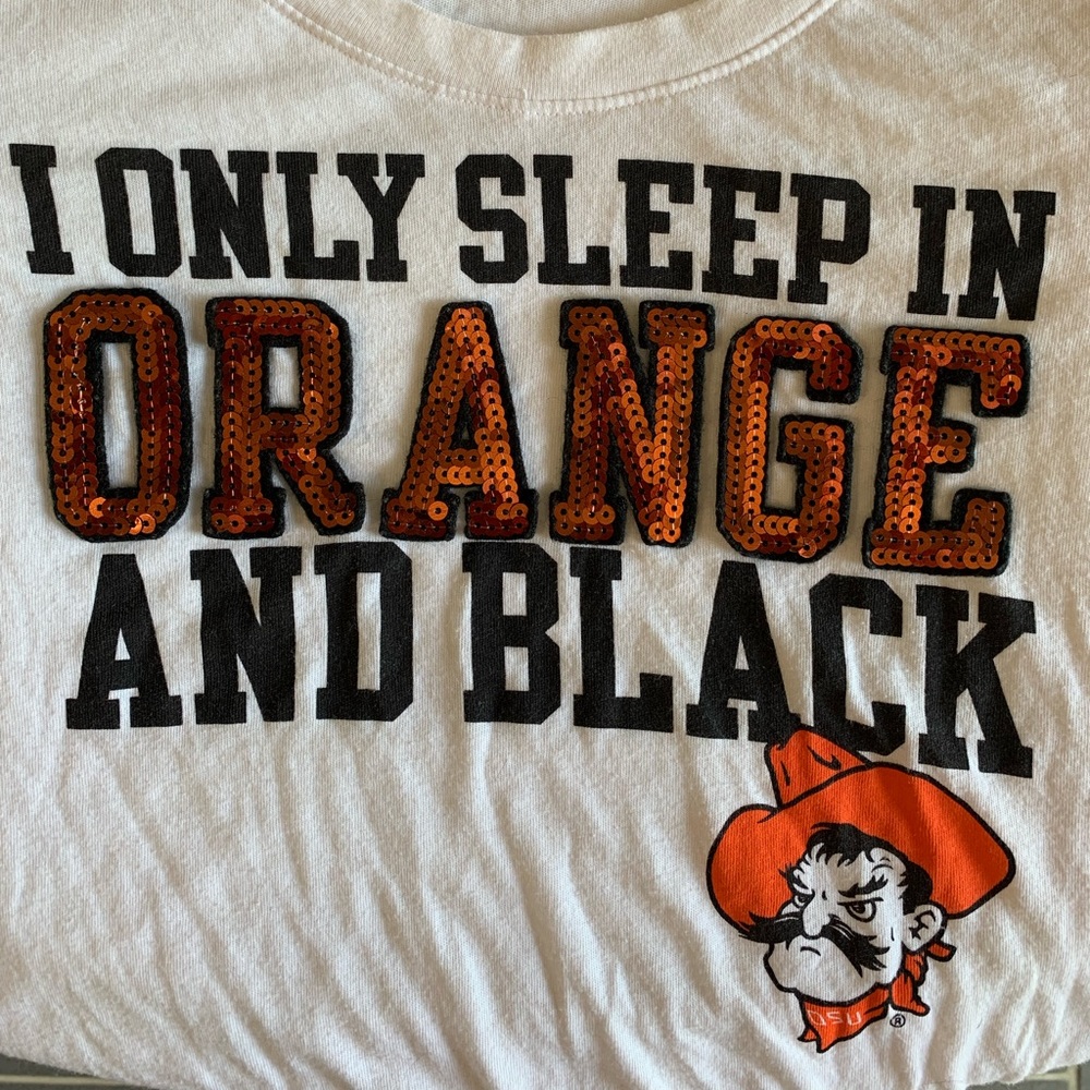 Victoria’s Secret PINK OSU sleep shirt with sequins